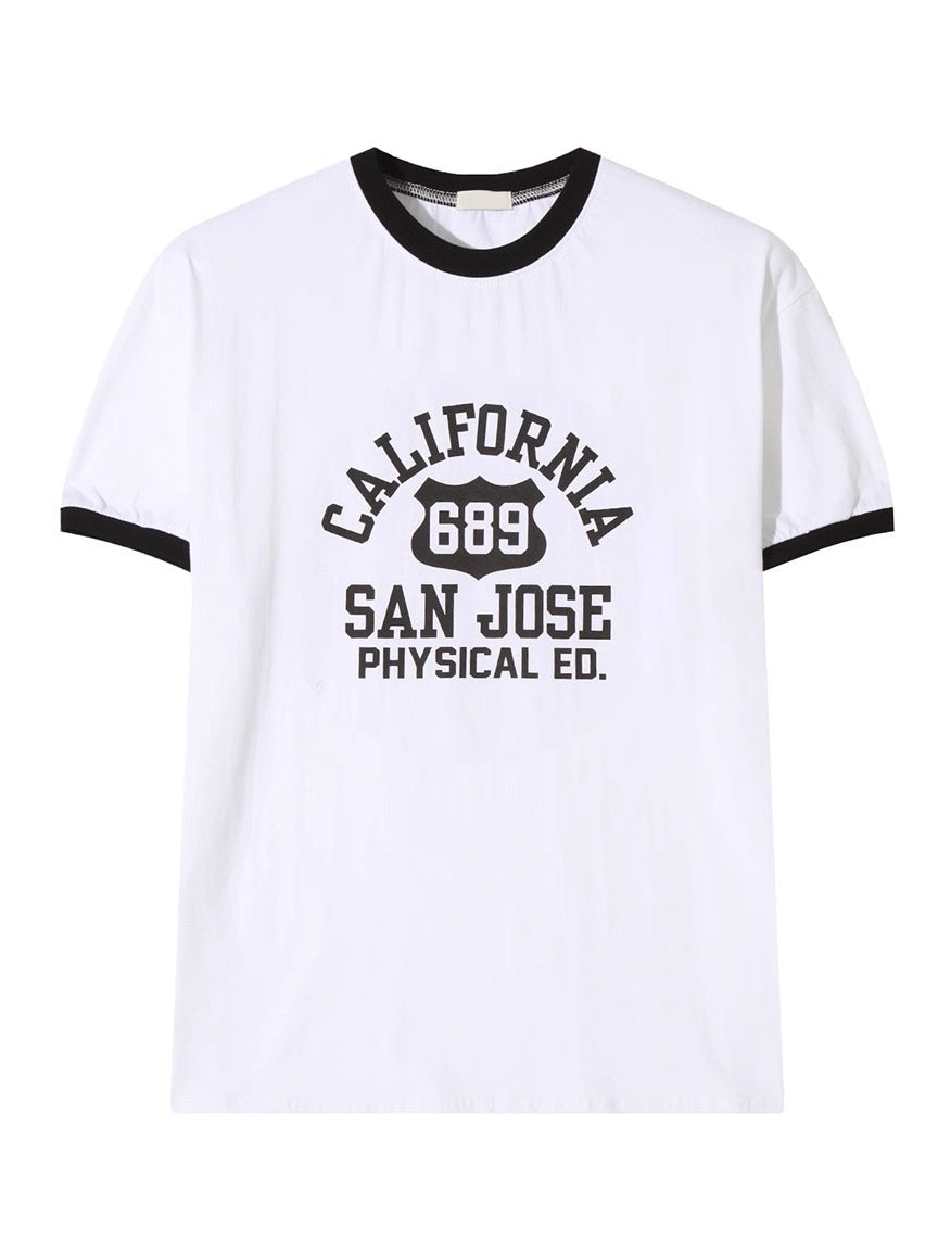 California 撞色上衣
