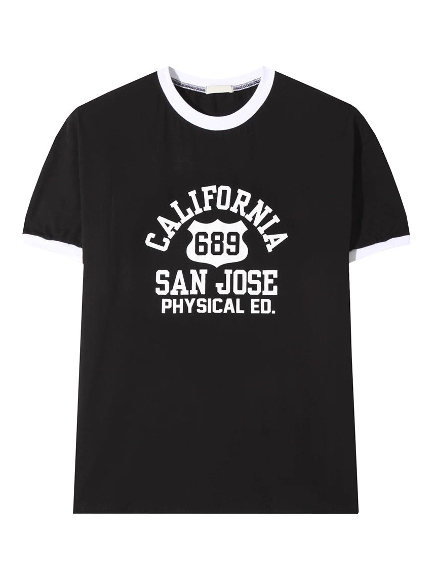 California 撞色上衣