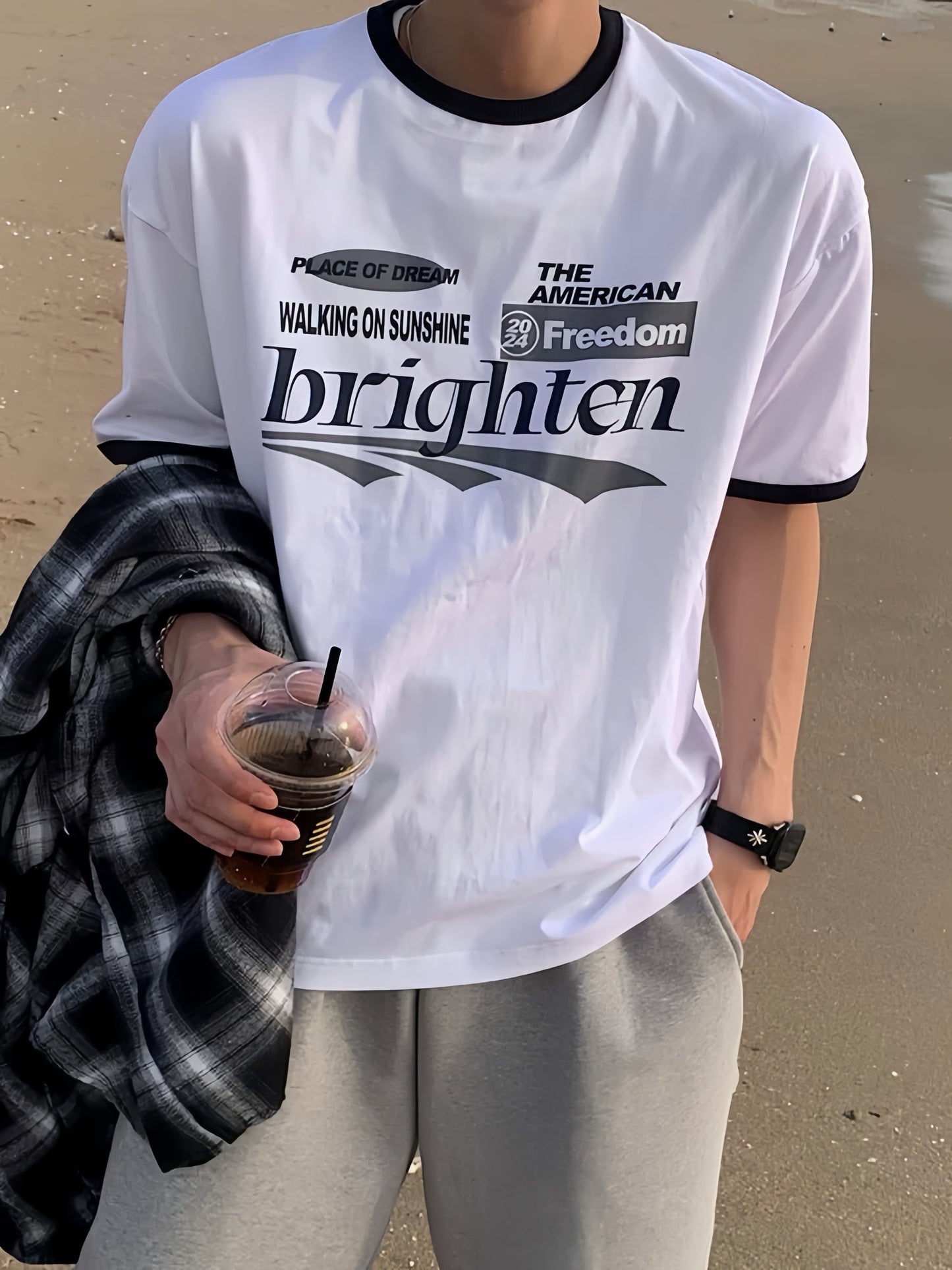 Brighten 撞色上衣
