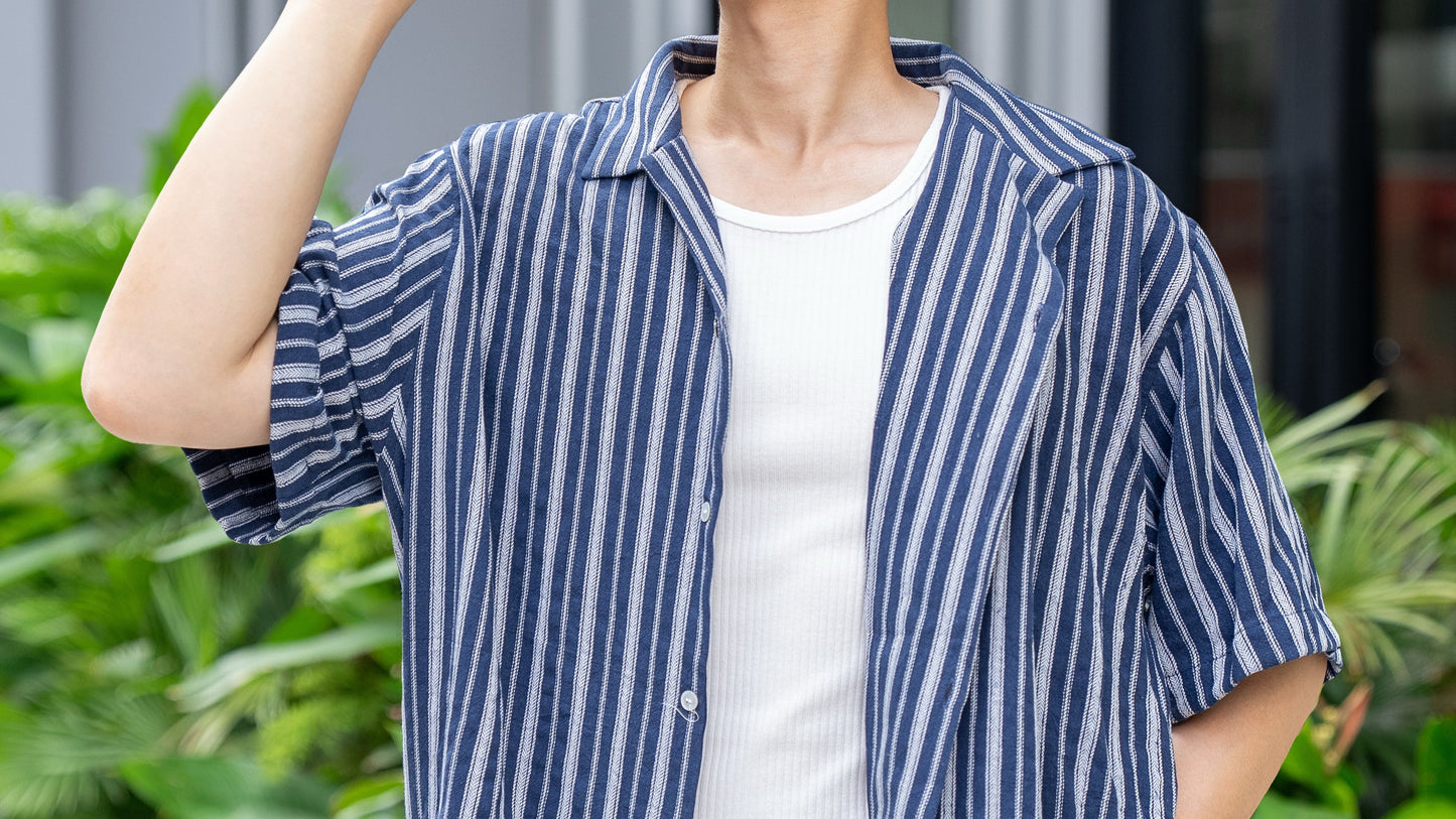 林間休閒開領襯衫