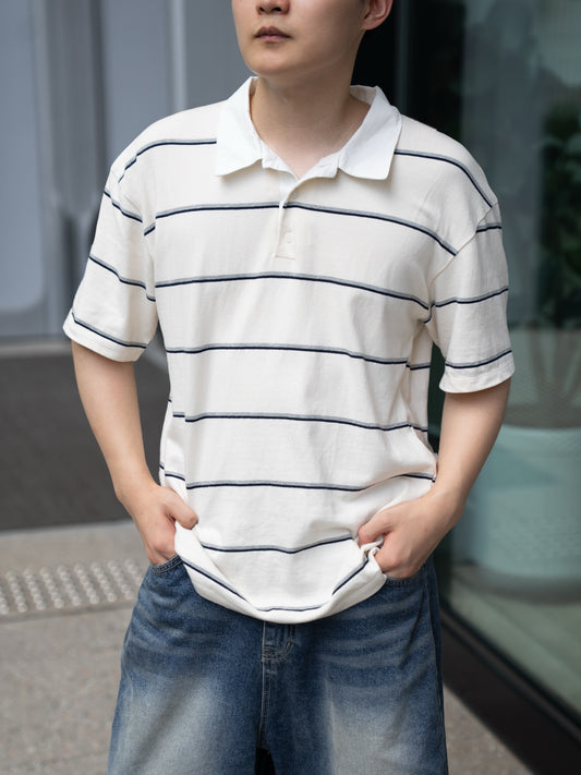 學院風條紋上衣