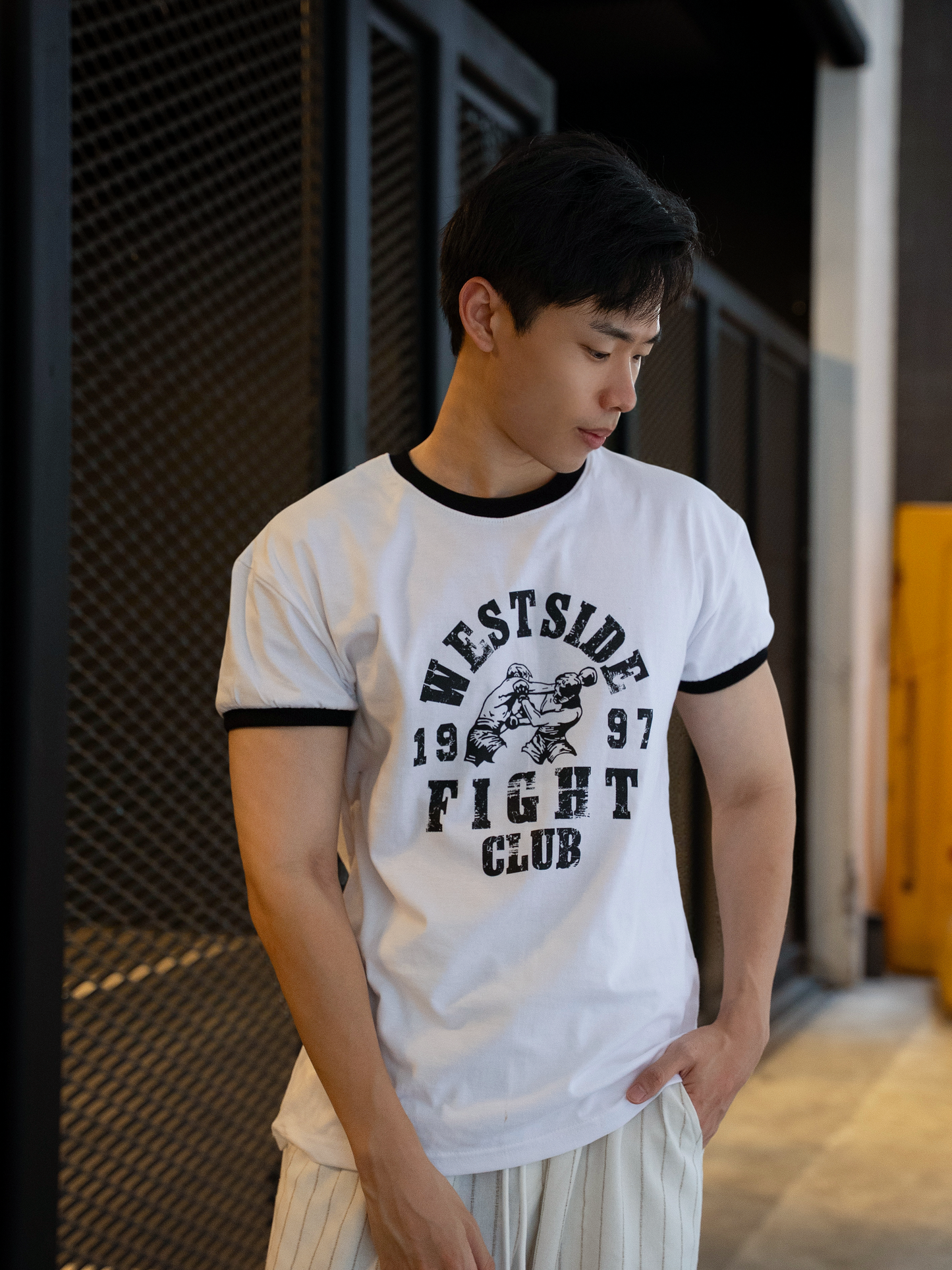 1997 Fight Club 撞色上衣