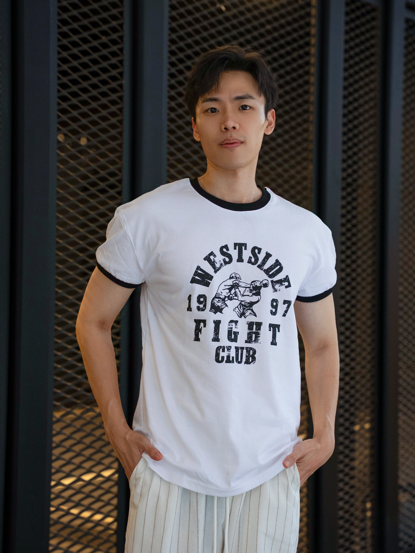 1997 Fight Club 撞色上衣