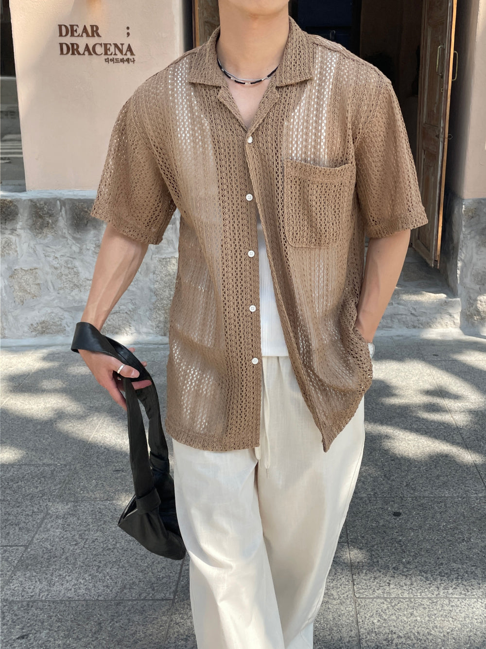 盛夏鏤空襯衫