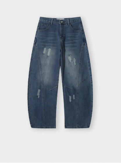 街頭割痕牛仔褲