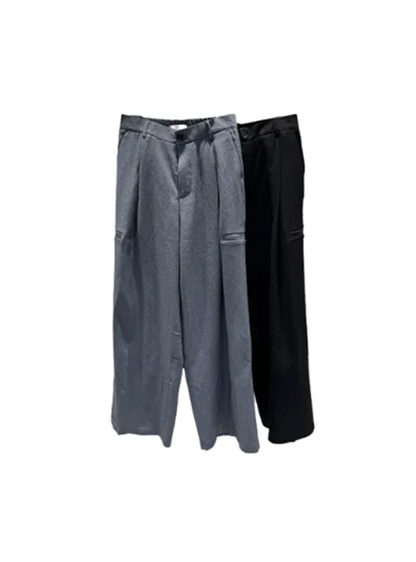 都市休閒闊筒長褲