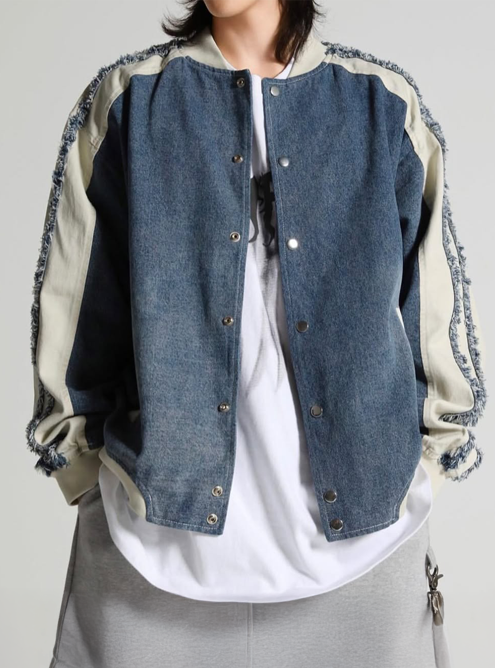 復古裝飾運動風牛仔外套