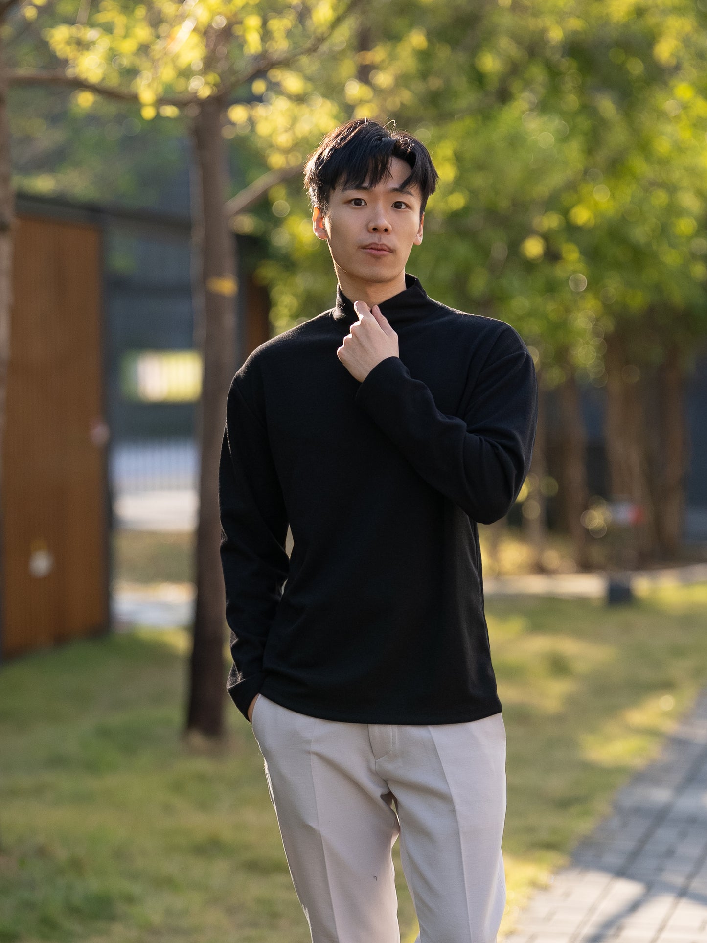 首爾半高領上衣