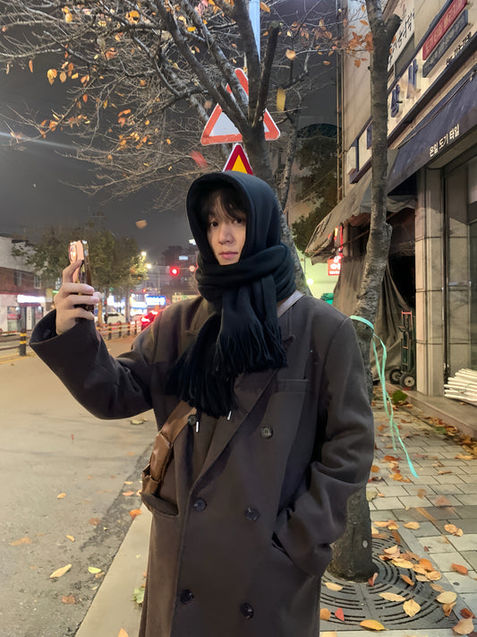 首爾雙排鈕扣大衣