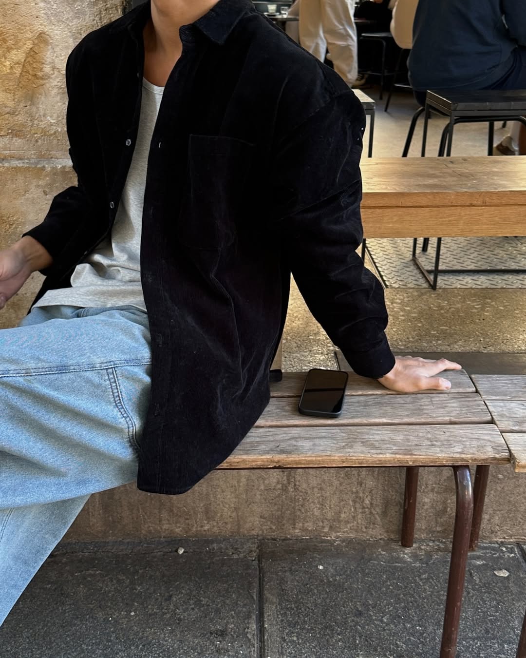 冬日燈芯絨襯衫