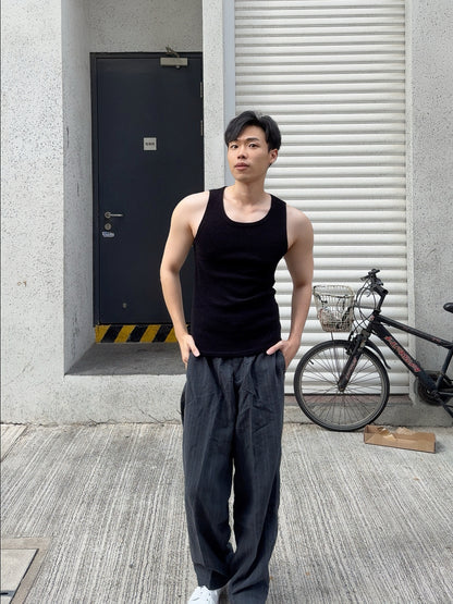 復古修身背心