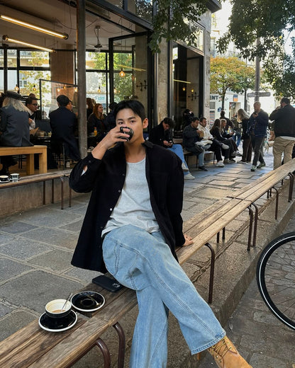 冬日燈芯絨襯衫