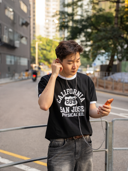 California 撞色上衣