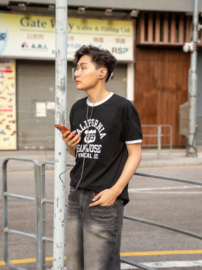 California 撞色上衣