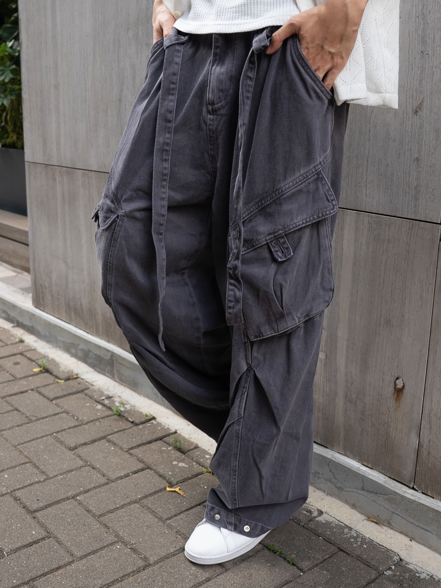 綁帶機能工裝褲