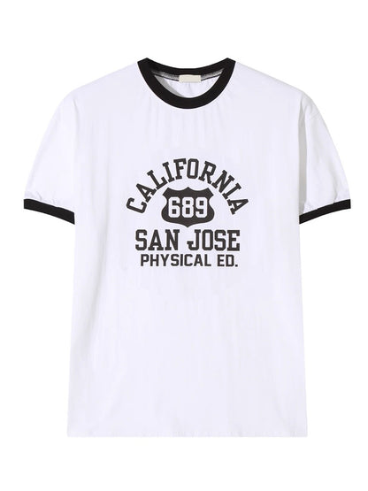 California 撞色上衣