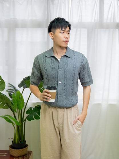 午後扭紋襯衫
