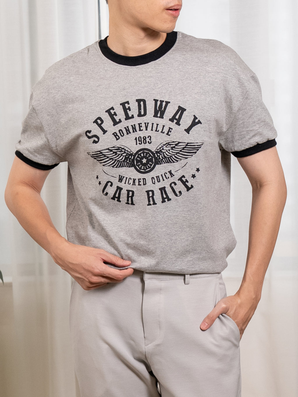 SPEEDWAY 撞色上衣