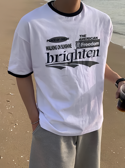 Brighten 撞色上衣