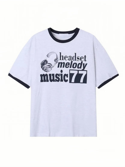 Music77 撞色上衣