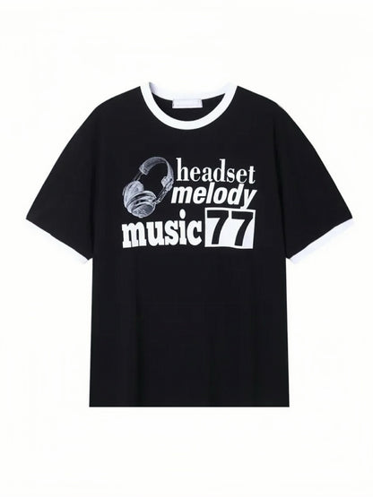 Music77 撞色上衣