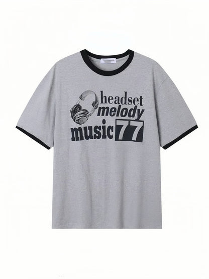 Music77 撞色上衣