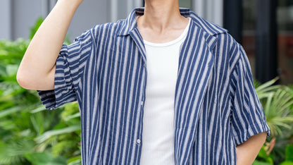 林間休閒開領襯衫
