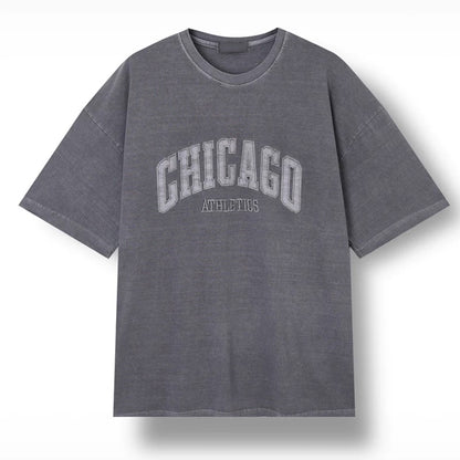 CHICAGO 刺繡洗水上衣