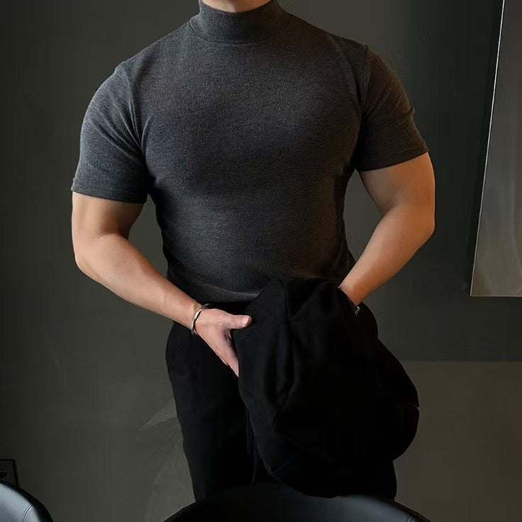 OPPA半樽領短袖上衣 （現貨）