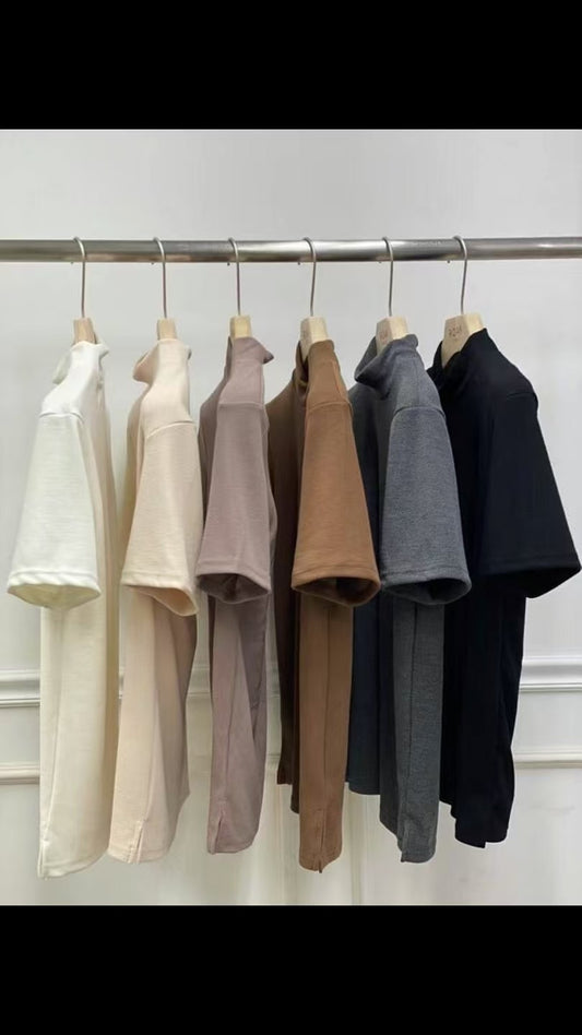 OPPA半樽領短袖上衣 （現貨）