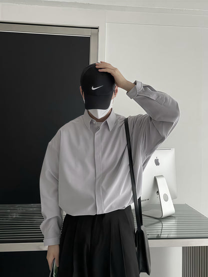 韓系藏鈕襯衫