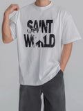 SAINT WORLD印花短袖上衣
