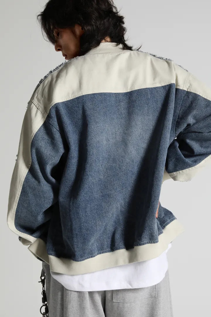 復古裝飾運動風牛仔外套