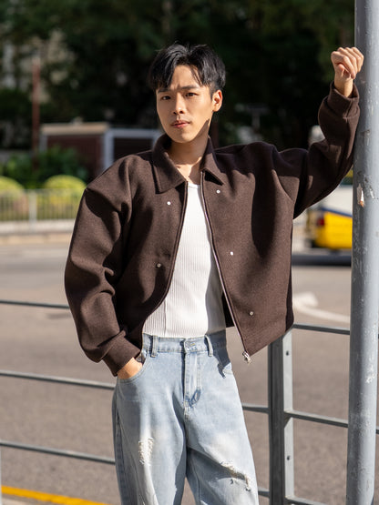 Oppa鉚釘短版外套