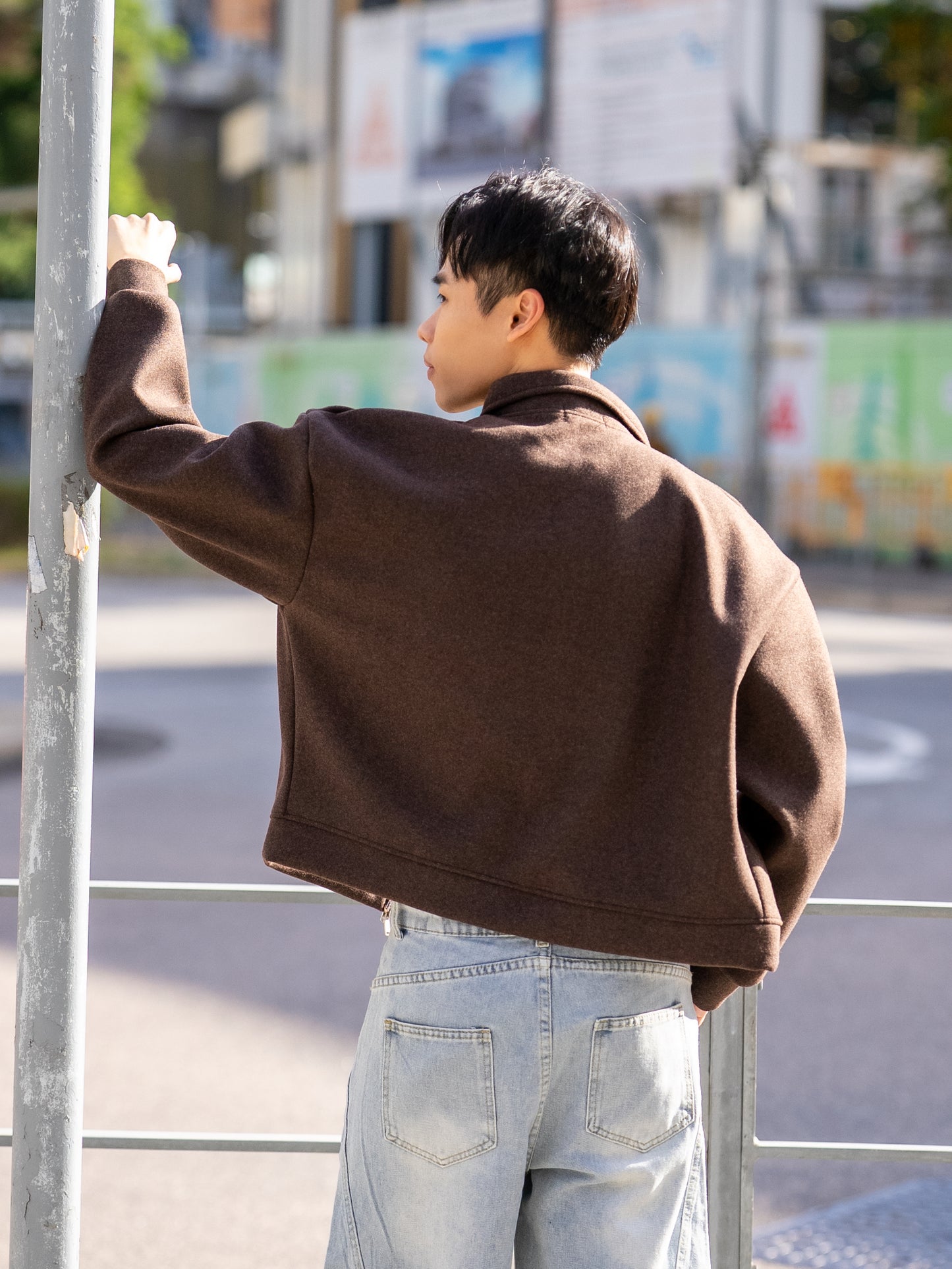 Oppa鉚釘短版外套