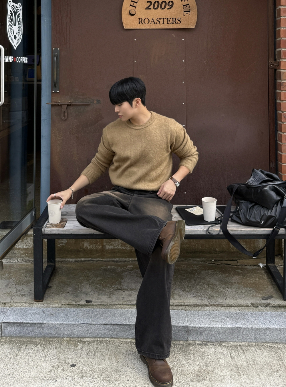 Oppa暖感針織上衣