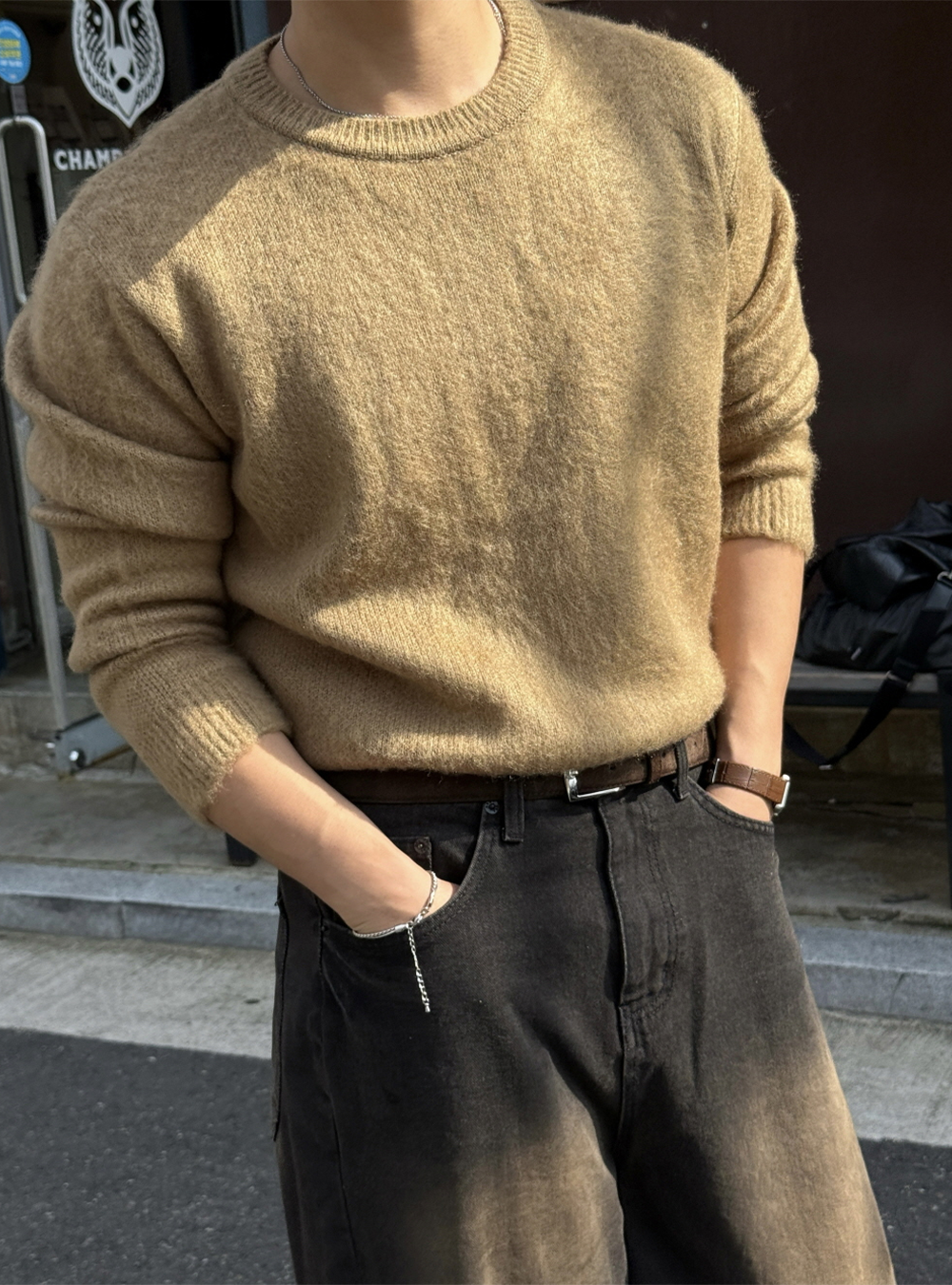 Oppa暖感針織上衣