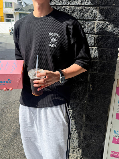 旅行Waffle質感上衣