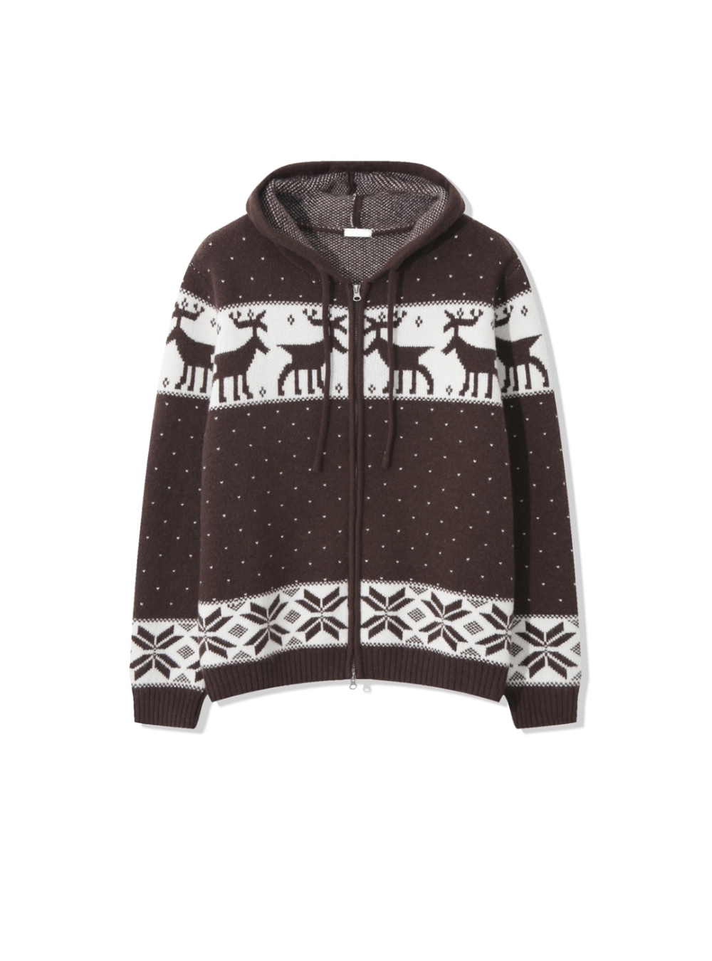 冬日針織連帽外套