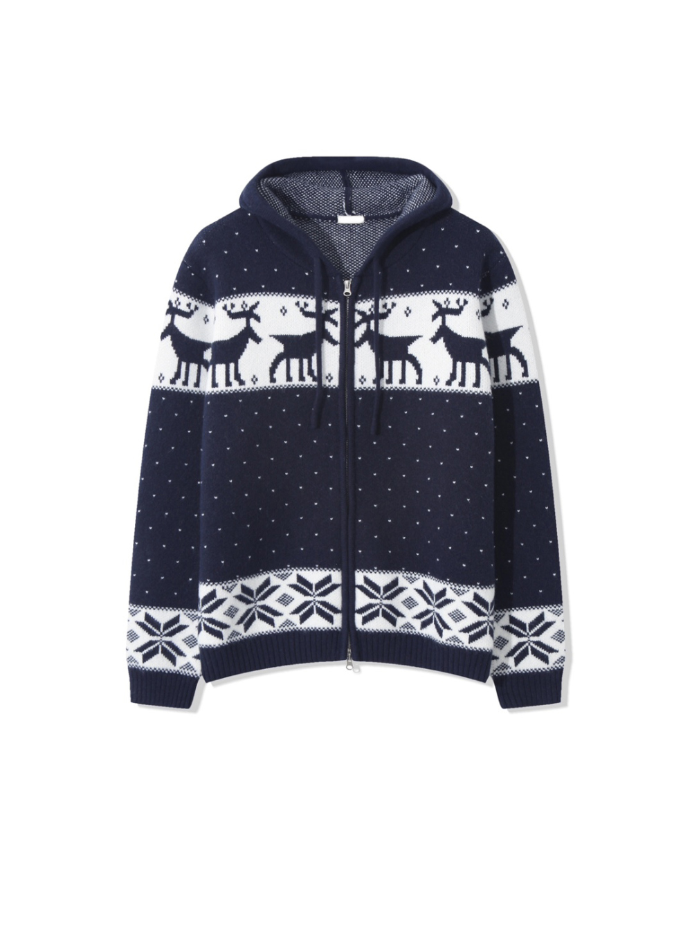 冬日針織連帽外套