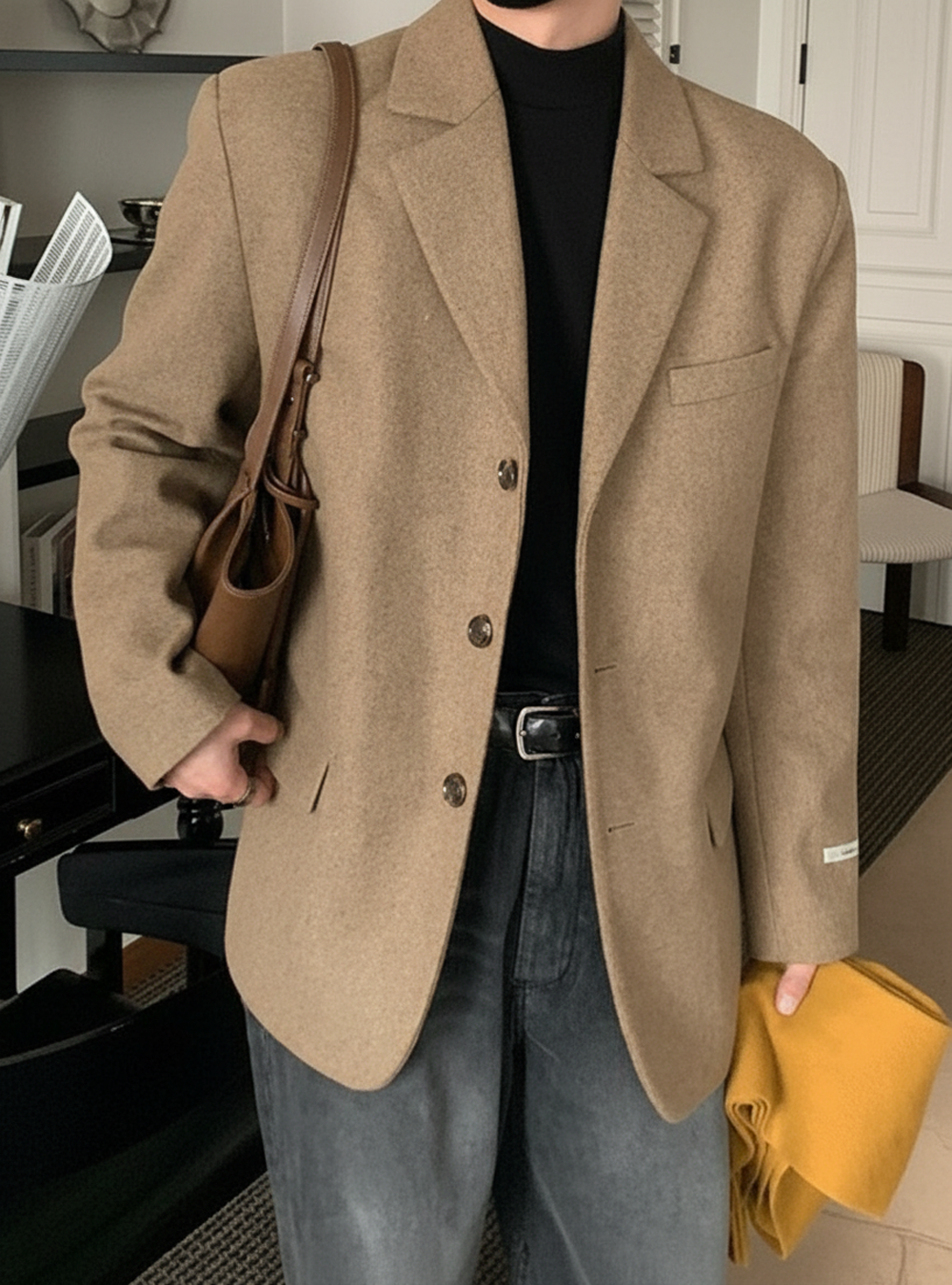 首爾羊毛西裝外套